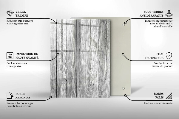 Tagliere in vetro Gocce di rugiada e fiore di rosa