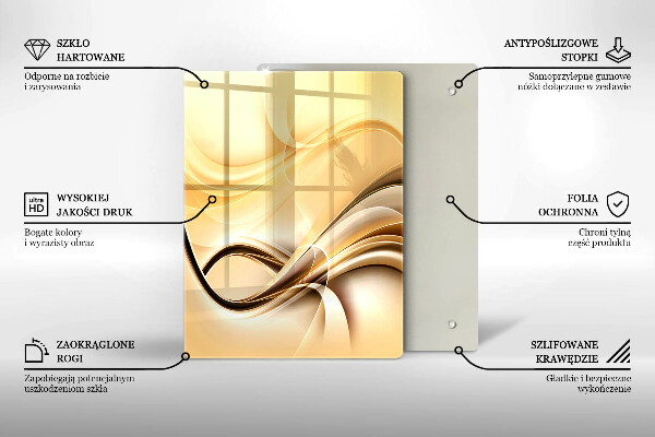 Tagliere in vetro Astrazione del bacio