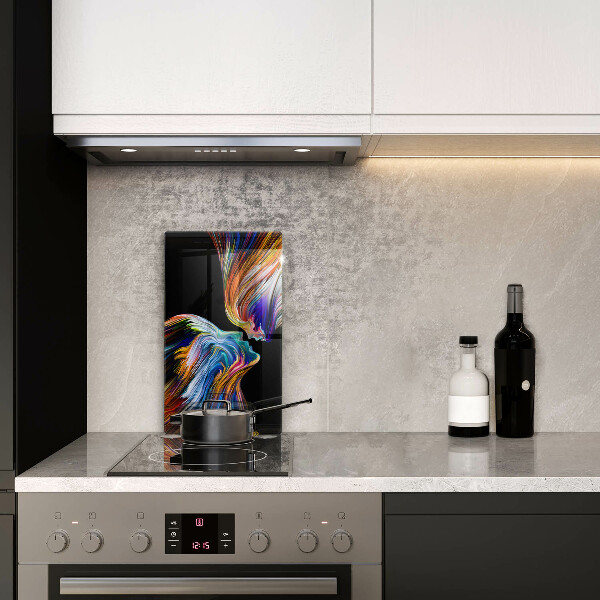 Tagliere in vetro Astrazione del bacio