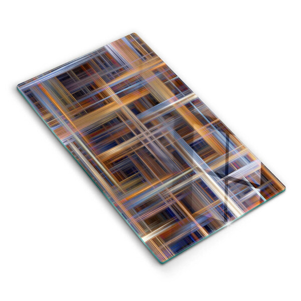 Tagliere in vetro Linee di pittura astratte