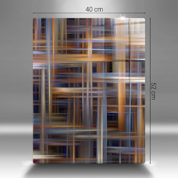 Tagliere in vetro Linee di pittura astratte