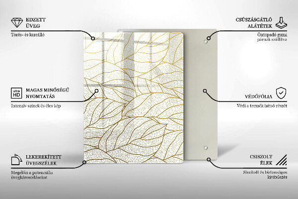 Tagliere in vetro Geometria astratta 3D