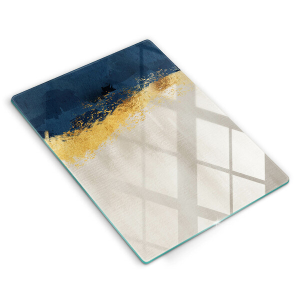 Tagliere in vetro Astrazione dell'oro