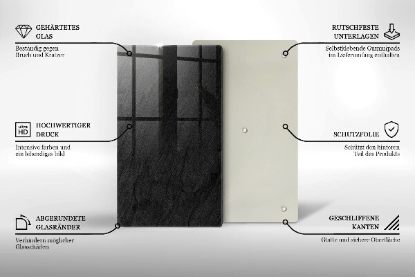 Tagliere in vetro Trama di pietra