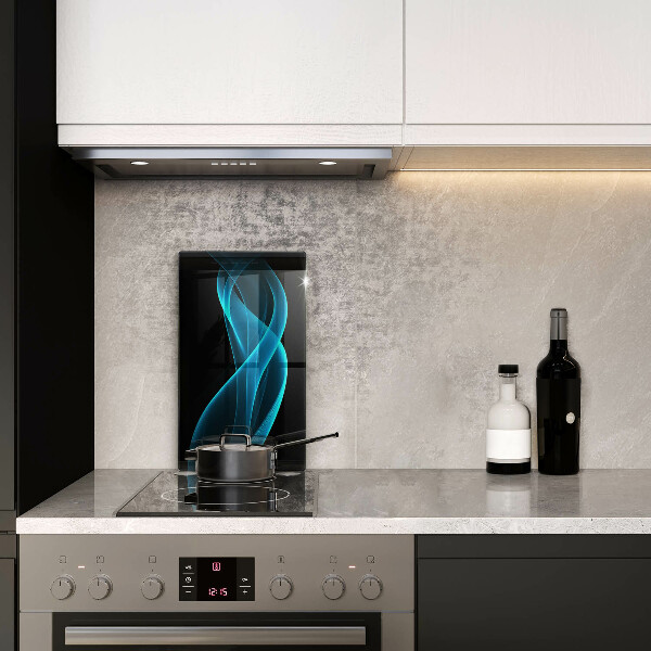 Tagliere in vetro Astrazione blu