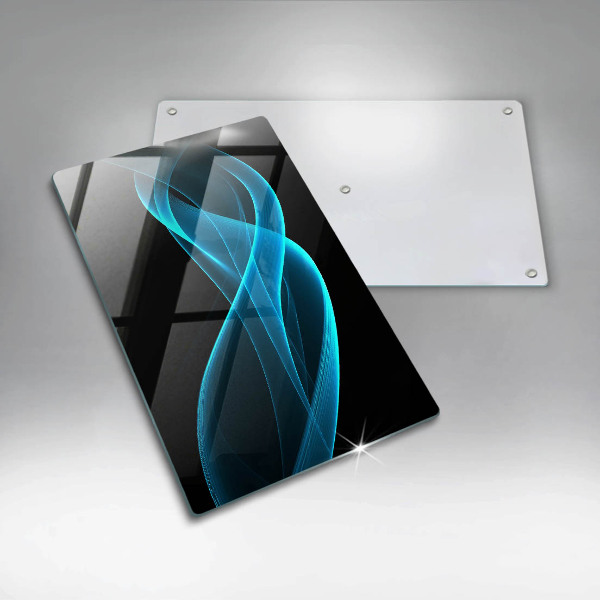 Tagliere in vetro Astrazione blu