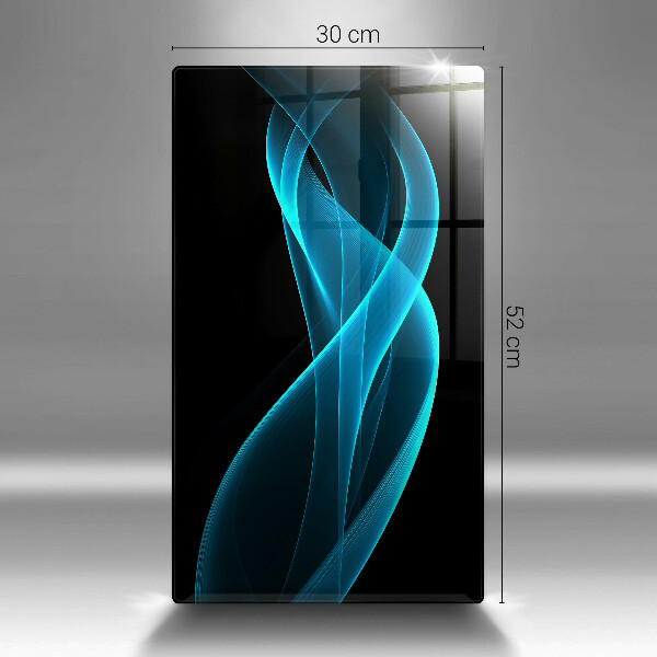 Tagliere in vetro Astrazione blu