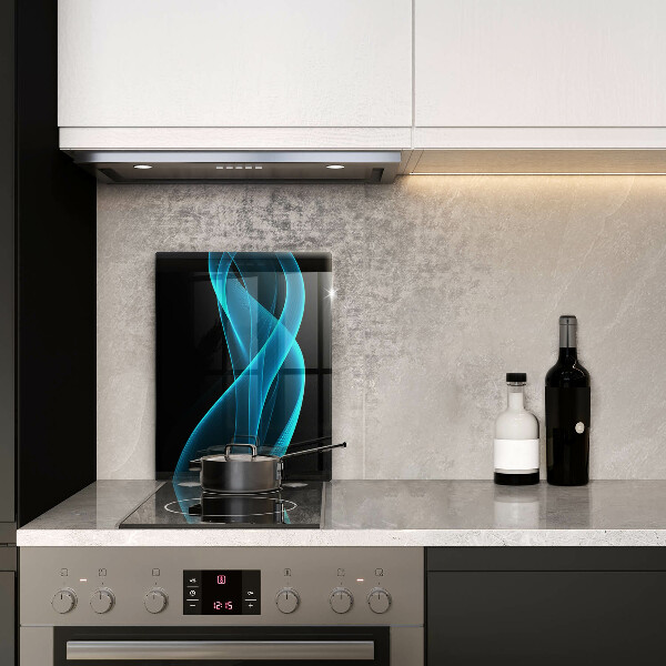 Tagliere in vetro Astrazione blu