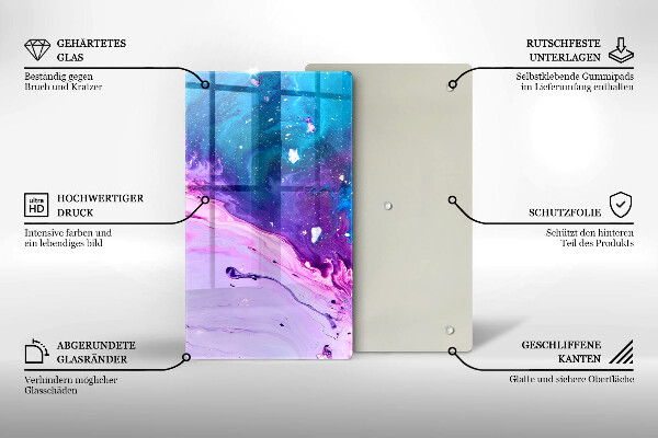 Tagliere in vetro Inchiostri di astrazione