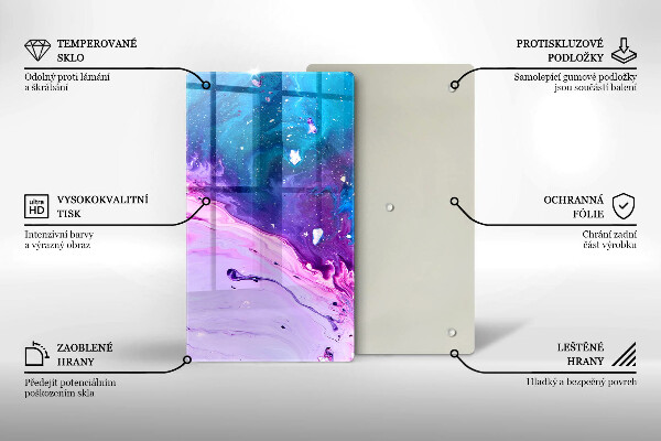 Tagliere in vetro Inchiostri di astrazione