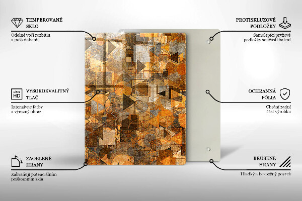 Tagliere in vetro Gocce d'acqua