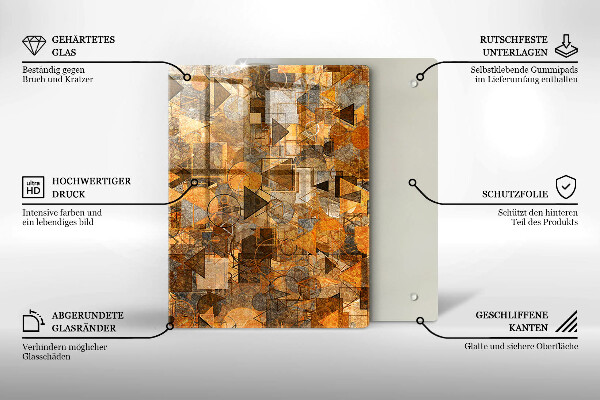 Tagliere in vetro Gocce d'acqua