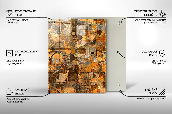 Tagliere in vetro Gocce d'acqua