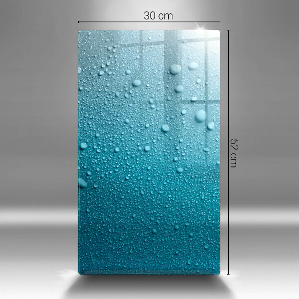 Tagliere in vetro Gocce d'acqua