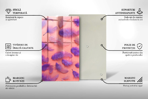 Tagliere in vetro Piume soffici