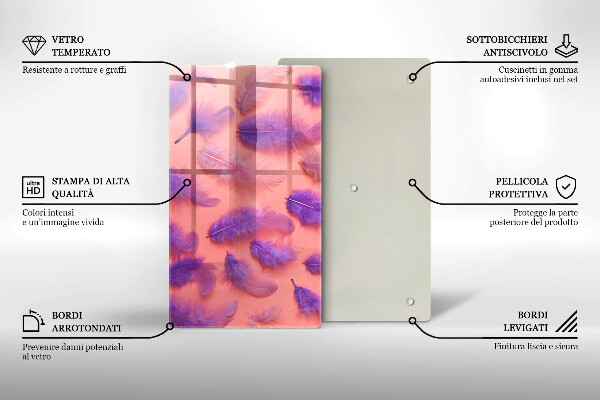 Tagliere in vetro Piume soffici