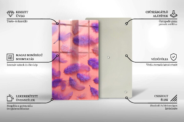 Tagliere in vetro Piume soffici