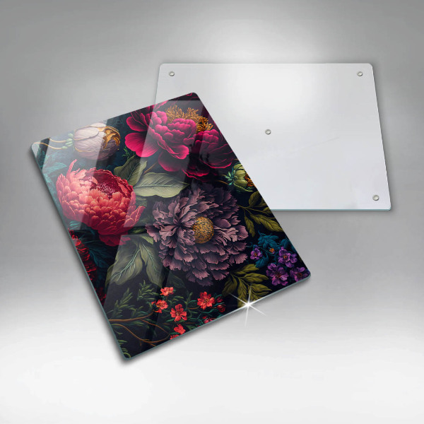 Tagliere in vetro Bellissimi fiori