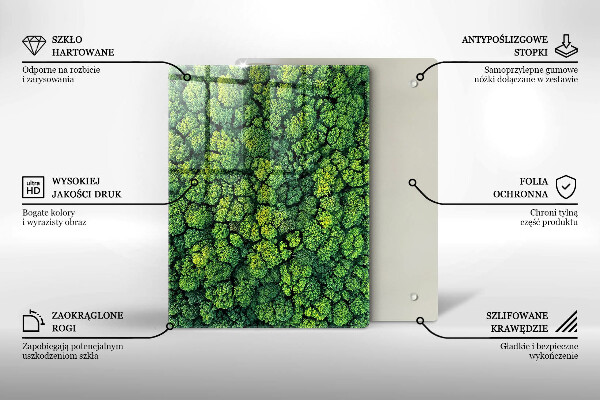 Tagliere in vetro Bellissimi fiori