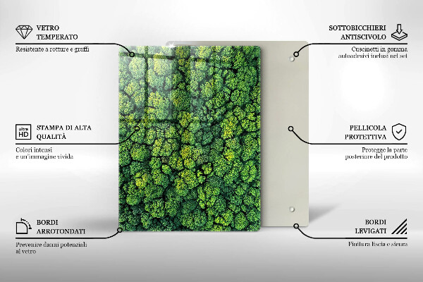 Tagliere in vetro Bellissimi fiori