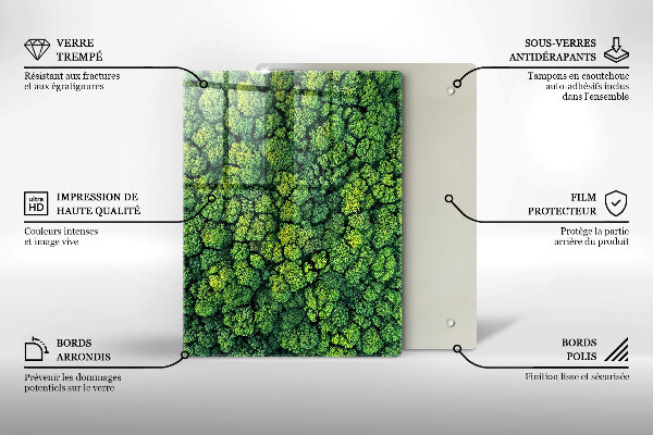 Tagliere in vetro Bellissimi fiori