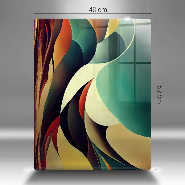 Tagliere in vetro Astrazione della forma