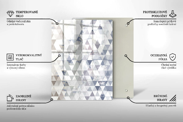 Tagliere in vetro Astrazione della forma