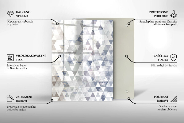 Tagliere in vetro Astrazione della forma