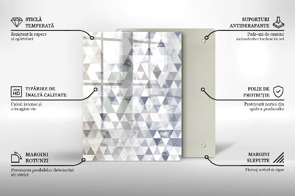 Tagliere in vetro Astrazione della forma