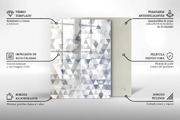 Tagliere in vetro Astrazione della forma
