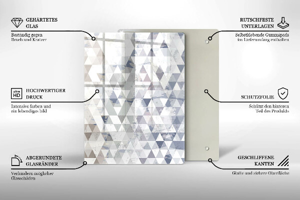 Tagliere in vetro Astrazione della forma