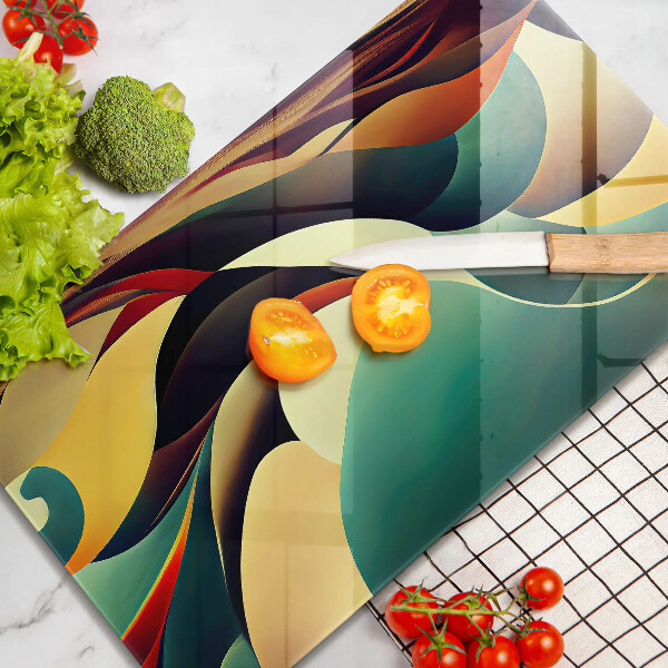 Tagliere in vetro Astrazione della forma