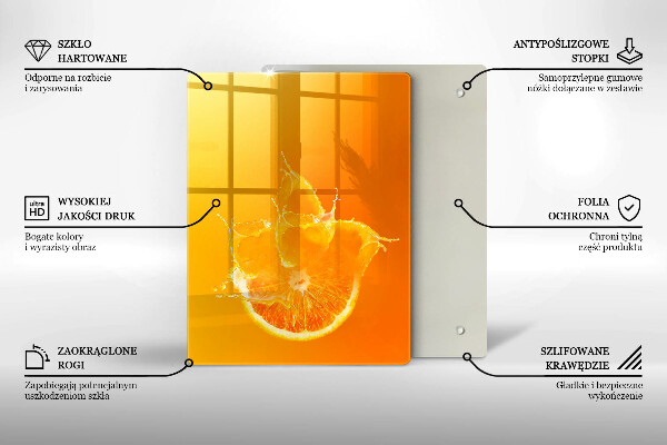 Tagliere in vetro Struttura in metallo