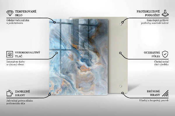 Tagliere in vetro Astrazione lineare