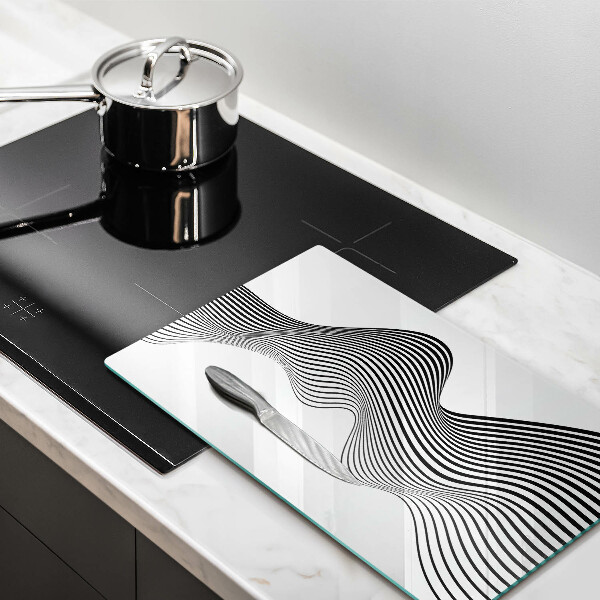 Tagliere in vetro Astrazione lineare