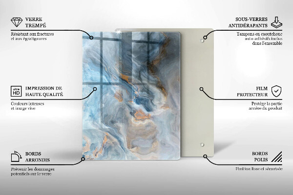 Tagliere in vetro Astrazione lineare