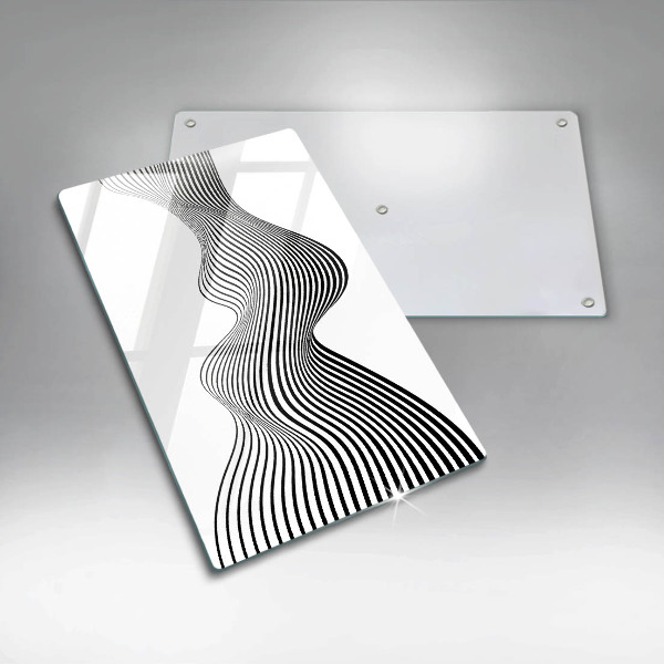 Tagliere in vetro Astrazione lineare