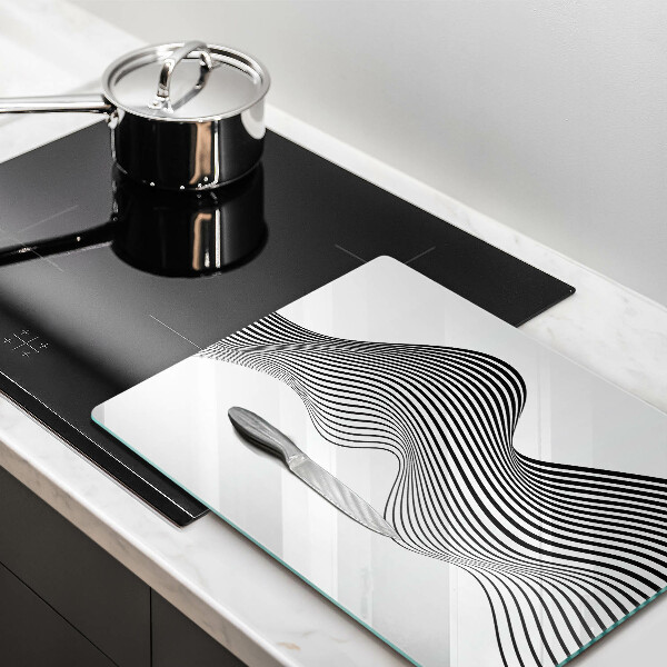 Tagliere in vetro Astrazione lineare