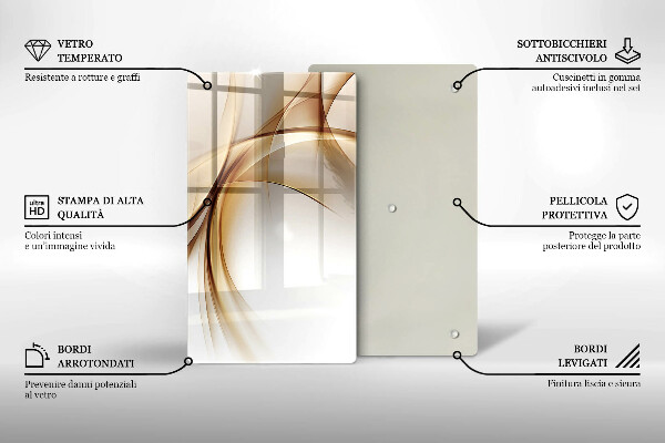 Tagliere in vetro Forme astratte
