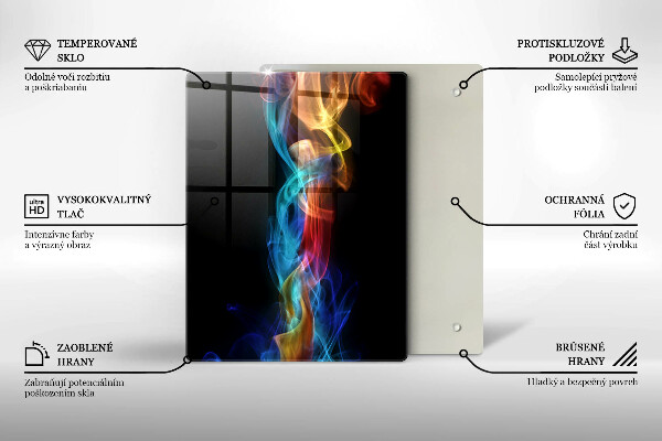 Tagliere in vetro Cucchiai di spezie in legno