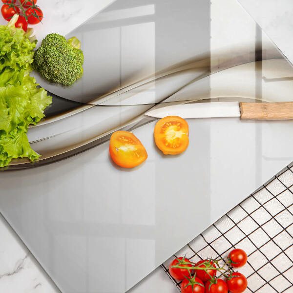 Tagliere in vetro Astrazione di linee morbide