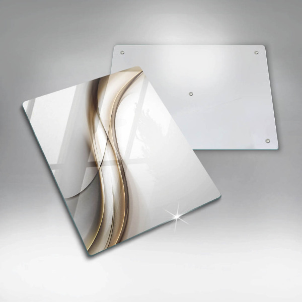 Tagliere in vetro Astrazione di linee morbide