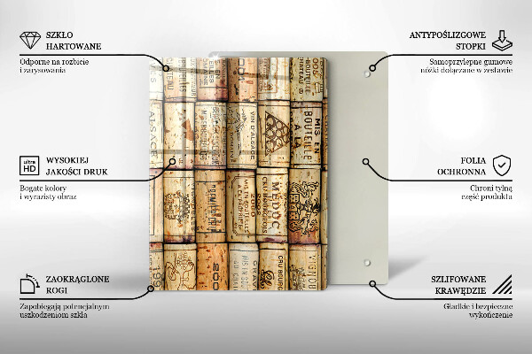 Tagliere in vetro Astrazione di linee morbide