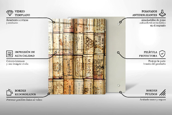 Tagliere in vetro Astrazione di linee morbide