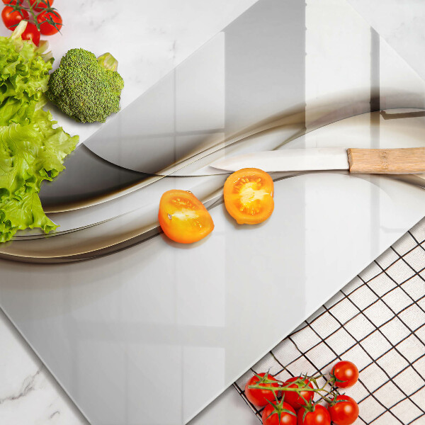 Tagliere in vetro Astrazione di linee morbide