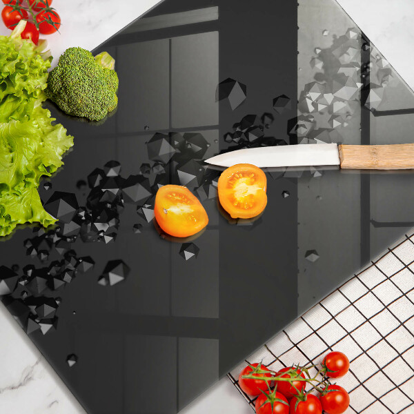 Tagliere in vetro Astrazione di forme 3D