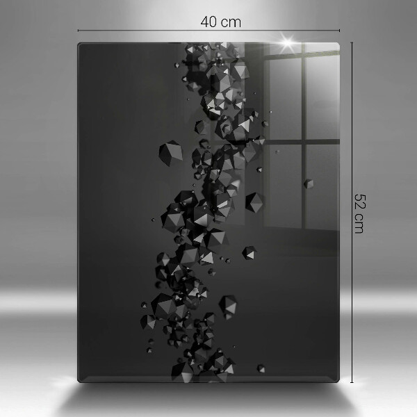 Tagliere in vetro Astrazione di forme 3D