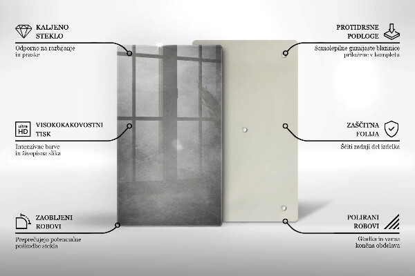 Tagliere in vetro Fondo di struttura concreta