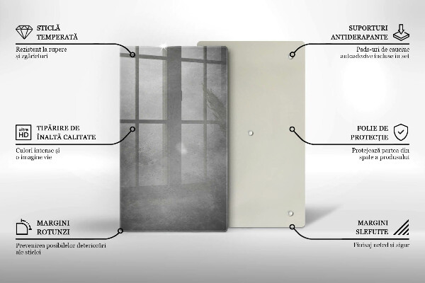 Tagliere in vetro Fondo di struttura concreta