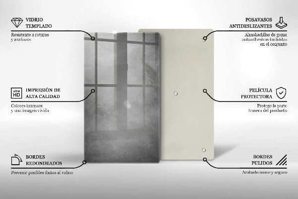 Tagliere in vetro Fondo di struttura concreta